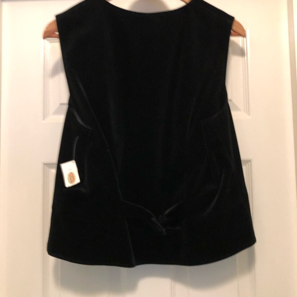 Talbots Black Velvet vest and pant set - Picture 3 of 8